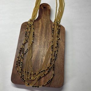 Sorrelli Jet Black Chain Long Necklace